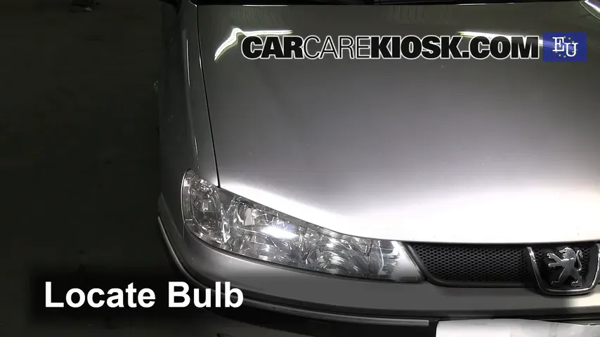 2000 Peugeot 406 LX HDi 2.0L 4 Cyl. Turbo Diesel Éclairage Feu clignotant avant (remplacer l'ampoule)